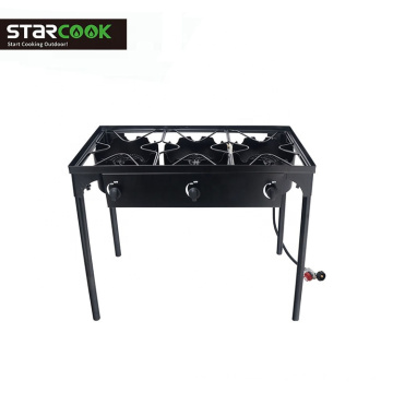 3 Burner Portable Gas Cooker BBQ Grill